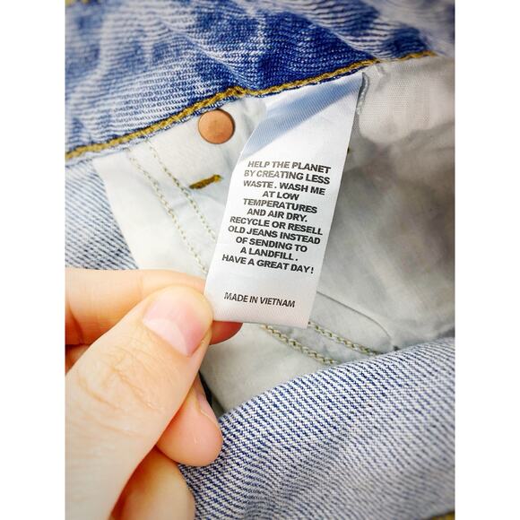 NWT PacSun Casey Light Indigo Butt Slit Low Rise Baggy Jeans Sz 27 Wide Leg - Picture 11 of 12